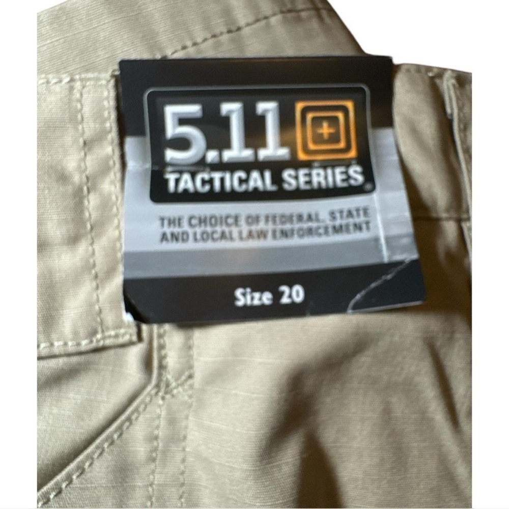 NWT 5.11 Women’s TACLITE PRO 9" RIPSTOP Shorts, Cotton Blend, Khaki, Size 20 - Picture 3 of 7